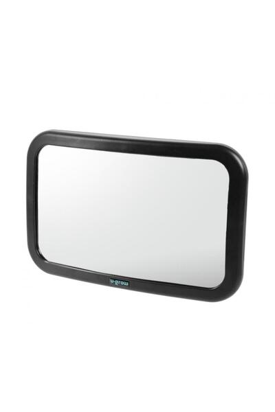 U-Grow Car Rearview Mirror for Kids, 26.515.5 cm, Durable ABS (Black)