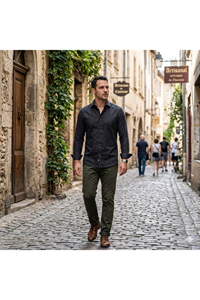 Fine Touch Premium Men's Shirts – Modern Style, Slim Fit Stylish Designs, Cas...