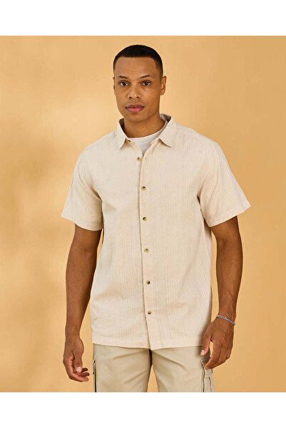 REDTAG قميص رجالي أبيض بياقة