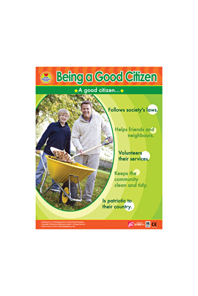 123Publishing House كيف تكون مواطناً صالحاً - لوحة جدارية باللغة الإنجليزية