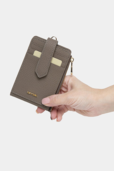 REWİNA Massarelli X Genuine Leather Women's Wallet Card Holder and Beige with...