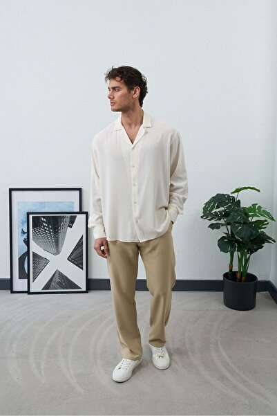 TÜZeMEN Textured Apaş Collar Shirt