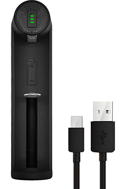 I Gen G100 18650 Li-Ion Pil Şarj Cihazı, Type-C Girişli, Tekli Şarj, Li-Ion U...