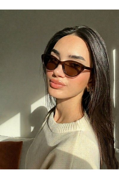 funeyes Carat Cat Eye Brown Carat 46 Ekartman Small Cat Eye Glasses Popular Sunglasses