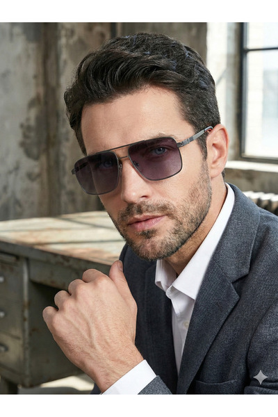 BLACK 8529 C4 57 Men's Sunglasses