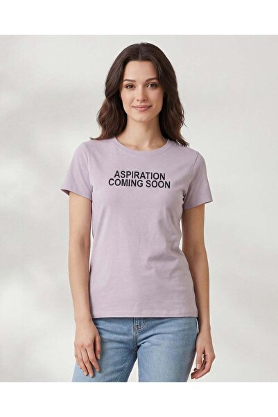 REDTAG Women Pale Pink Printed T-Shirt