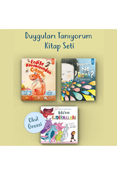 Timaş Çocuk Duyguları Tanıyorum Okul Öncesi Kitap Seti (3 Kitap)