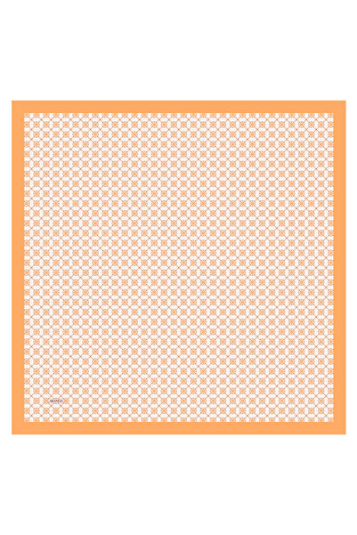 Arancia Orange 90X90 Silk Twill Scarf