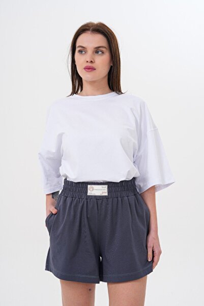 Flaubert Women's Short Shorts Cotton Piece Fabric Loose Fit