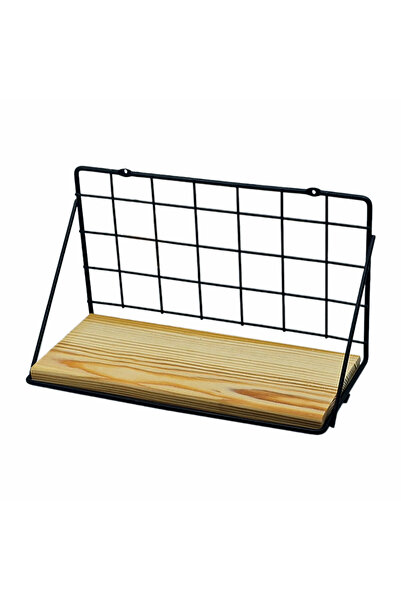 flores Polita pentru parfumuri, metal cu blat din lemn, negru mat, SD009B, 30...