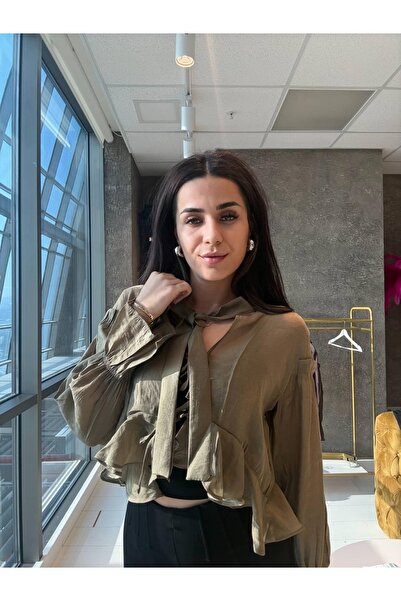 DYSTUDİODESİGN قميص ليوسل بأربطة أمامية