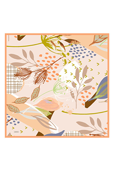 Arancia وشاح سالمون 90X90 بيور تاتش