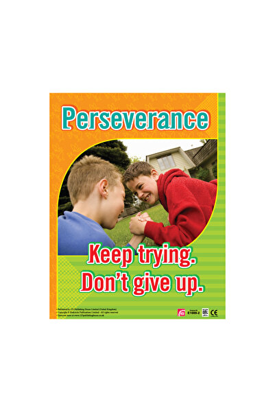 123Publishing House المثابرة - لوحة جدارية باللغة الإنجليزية