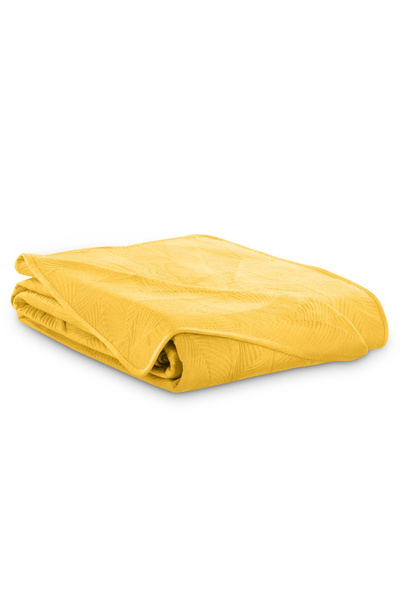 Amelia Home Modern style Velvet bedspread, Palsha, 180 g/m2, 200 x 220 cm, ye...