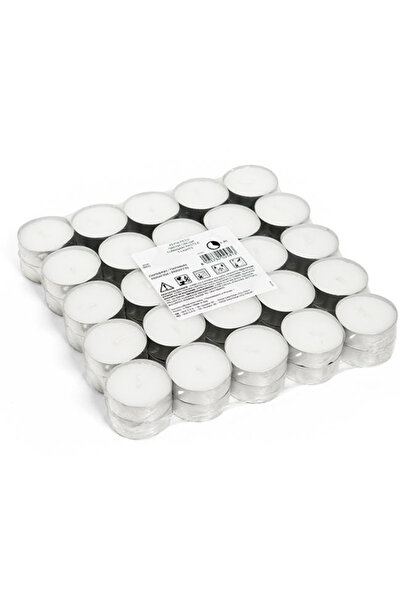 OEM White Pill Candles Set of 50, 3.5x1.5 cm, Burning Time 4 Hours