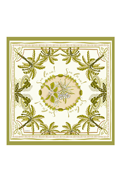 Arancia Ulje zeleni šal 90x90 Pure Touch