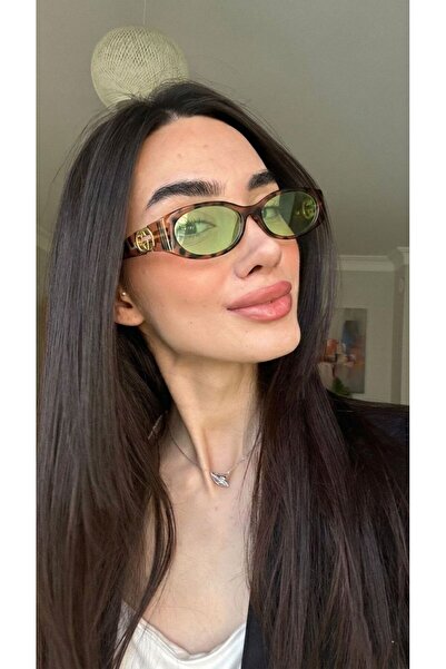 funeyes Leopard Printed Pcs Green Glass Gg Accessory Sunglasses