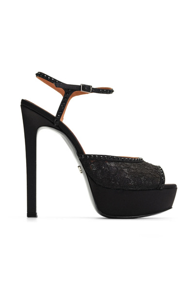 Jabotter Lavinia Saten 14 Cm Platform Topuklu Ayakkabı