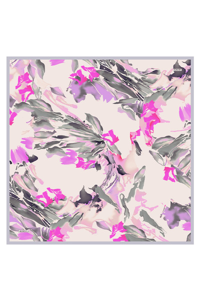 Arancia Eșarfă gri 90X90 din mătase twill