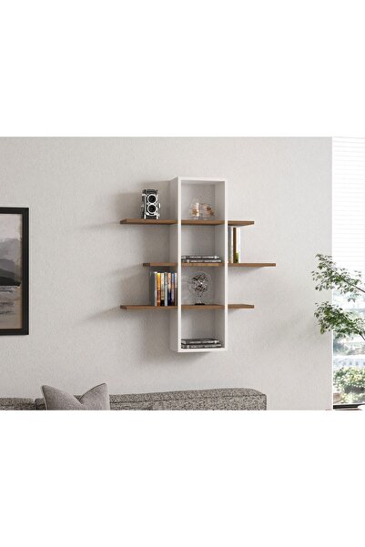 UnicUtil Rafturi perete, Elegant Build, UnicUtil, 96 x 101 x 19 cm, Nuc Alb