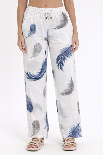 Heaven Ephesus Pantaloni de damă - Pantaloni clasici Muslin cu model - 2025