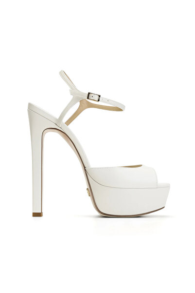 Jabotter Brida Deri 14 Cm Platform Topuklu Ayakkabı