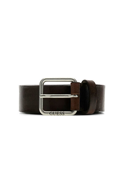 Guess Men's Not Coordinated Adjustable Leather Belt - Brown