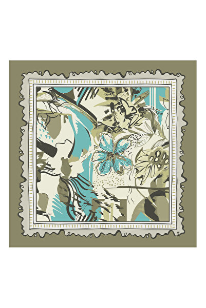 Arancia Khaki 90X90 Pure Touch Scarf