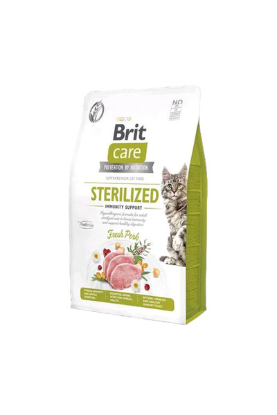 Brit Care Immunity Support Domuz Etli Tahılsız Kısırlaştırılmış Kedi Maması 2kg