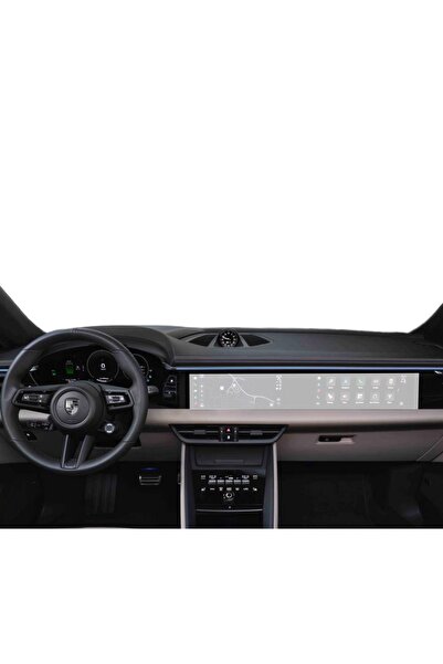 Duragon Folie Protectie Navigatie Porsche Macan Turbo Electric 2024-2025, Dur...