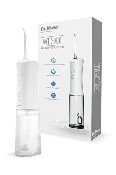 Dr. Mayer Dr.Mayer WT3900 Oral Irrigator, 2 Heads, 5 Cleaning Modes (White)