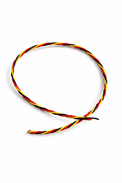 Fapatech Bükümlü 3 Telli 22AWG Servo Uzatma Kablosu Kırmızı/Siyah/Sarı - 40 cm