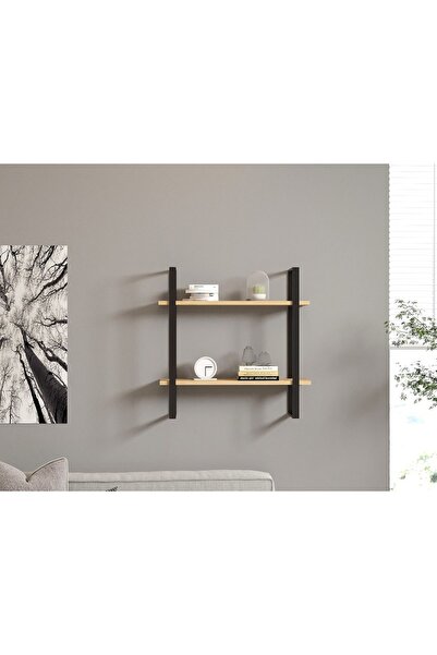UnicUtil Rafturi perete, Bold Shelf, UnicUtil, 70 x 70 x 22 cm, Stejar Negru