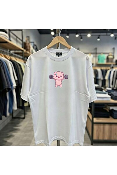 playwear Μπλουζάκι με στάμπα Cute Pig Halter, 100% βαμβακερό, κανονική εφαρμο...