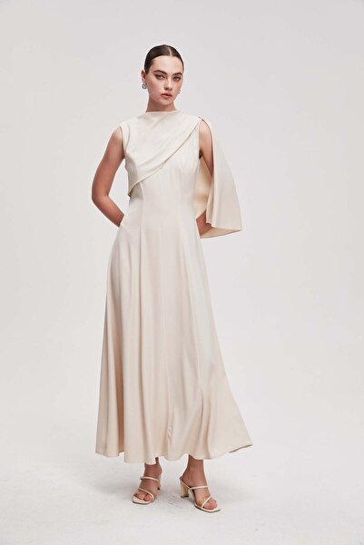 Nichii Sleeveless plain maxi dress