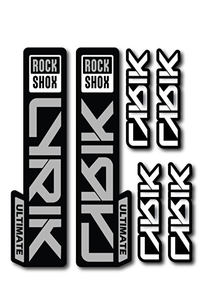 ca kay bu Rock Shox Lyrik Ultimate Ön Maşa Sticker Seti – 22,55,7 cm + 10x2,4 cm