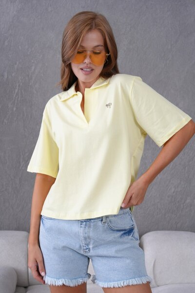 Noi Belis Polo bluza sa trakom oko vrata Sa detaljima aksesoara Pleteno SS26B...