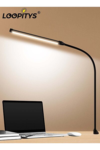 LOOPITYS LED Desk lamp with Clamp EyeCaring Clip on Lights for Home Office 3 ...