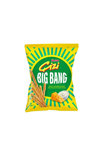 Ülker ÇİZİ Big Bang Ranch ve Cheddar Aromalı Mısır Parçacıklı Çubuk Kraker - ...