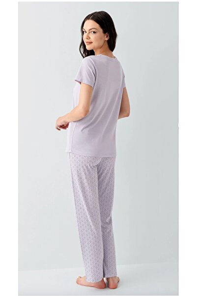Latelier Midumi Arnetta, Women'S, Purple, Crew Neck, Short Sleeve, Tube Leg, ...