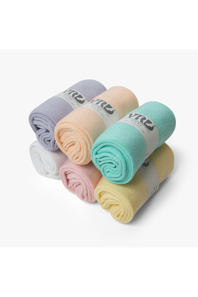 VARDAR SOCKS Dikişsiz Bambu Kadın Çorap Karma Renk Kadın Çorap Kutulu 6 Çift Premium Mix Düz Pastel Çorap