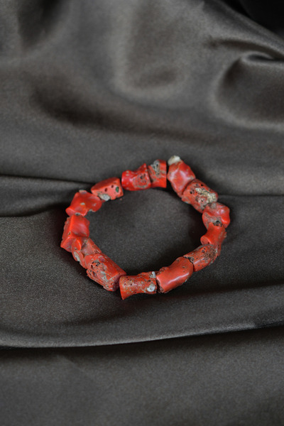 Luna Real Coral Natural Stone Bracelet