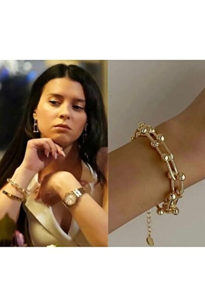 Lavinza Takı Kadın Trend Gold Bileklik