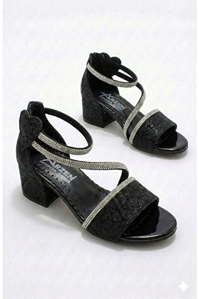 ORELİON Rochie de seară cu toc bloc pietre pentru fete sandale Pantofi pentru...