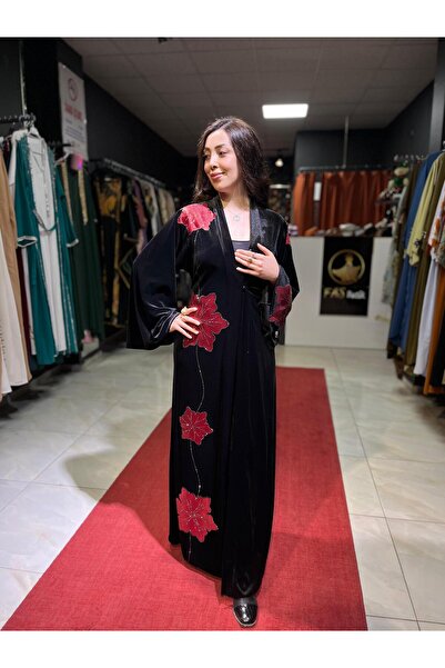 Fas KADİFE FERACE ABAYA