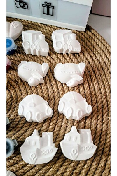 Handmeight Çocuklara ve Büyüklere Özel Boyama Kiti 20 Adet Obje 6 lı Boya ve ...