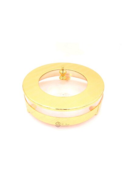 SQF Round gold dessert plates 1.10L