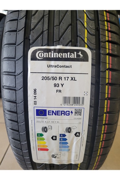 Continental 205/50R17 Ultra Contact 93Y XL FR Set olarak (4 ADET) Yazlık A se...