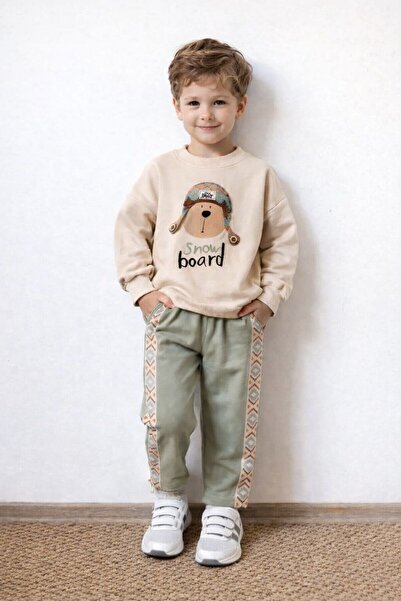 Melomio Baby Kids طقم ملابس للأولاد موبيل بيريلي 100% قطن