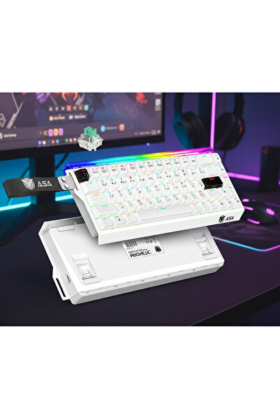 ASA KF68 Magnetic Axis Gaming Keyboard, Rapid Trigger Esports Keyboard with R...